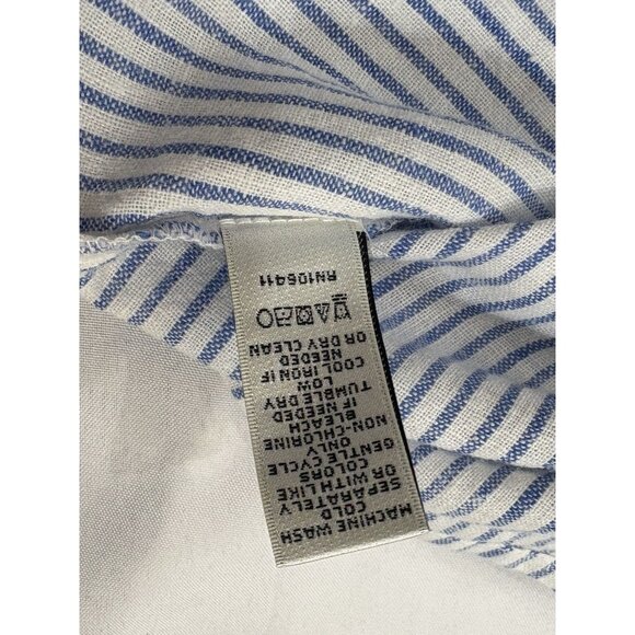 Neiman Marcus Women’s Embroidered Floral Tassels Cotton Blouse Size 1X - Picture 8 of 9